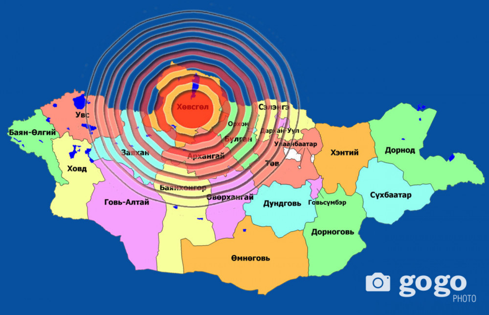 Хөвсгөл болон Дундговь аймагт 35 38 магнитудын хүчтэй газар хөдлөлт