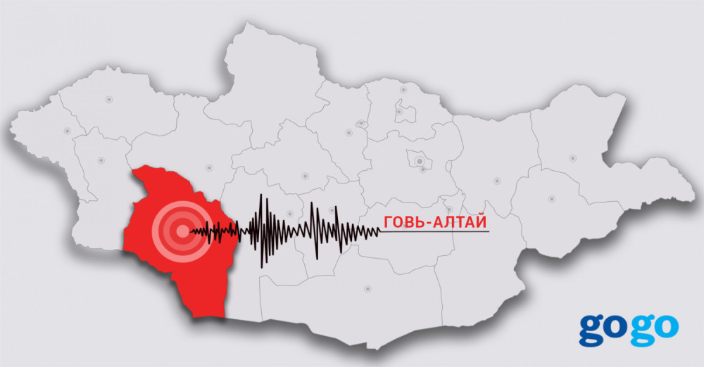Говь-Алтай аймагт 3.7 магнитудын хүчтэй газар хөдлөлт боллоо